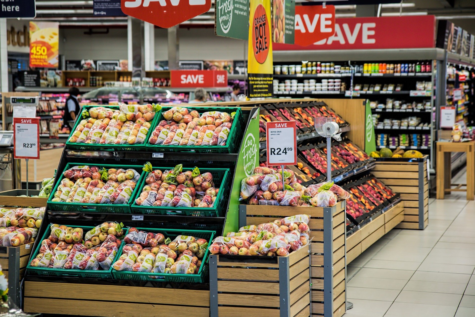 Image d'une épicerie très colorée